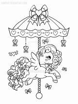 Yampuff Carousel Valentine Coloriages Lineart Mandala Pagine Libri Regali sketch template