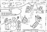Winter Coloring Pages Activities Season Worksheets Preschool Kids Kindergarten Printables Worksheet Printable Toddler Trees Plants Crafts Spring sketch template