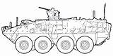 M1126 Stryker Vehicle Military Army Outline Icv Infantry Carrier Common Features Cv Inf Inetres Gp sketch template