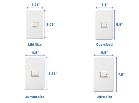 light switch cover dimensions plate sizes designing idea