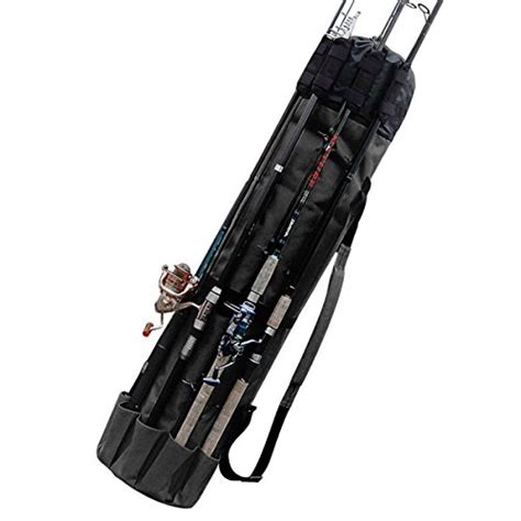 amomo portable fishing rod bag fishing pole  reel carrier storage