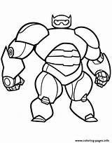Coloring Pages Baymax Hero Big Robot Printable sketch template