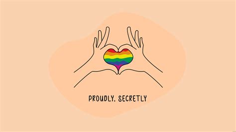 Download Proudly Secretly Lesbian Aesthetic Wallpaper