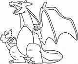 Pokemon Coloring Charizard Pages Sheets sketch template