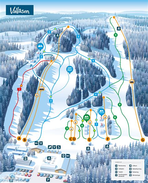 vallasen pistekort se kort  pister og skilifter