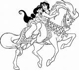Coloring4free Jasmine Coloring Pages Aladdin Riding Horse Related Posts sketch template