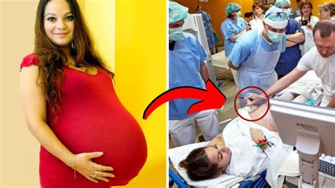 een  jarige moeder  zwanger van zeldzame babys die eens  de  jaar geboren worden