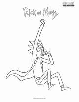 Rick Morty Coloring Pages Fun Color Getcolorings Getdrawings sketch template