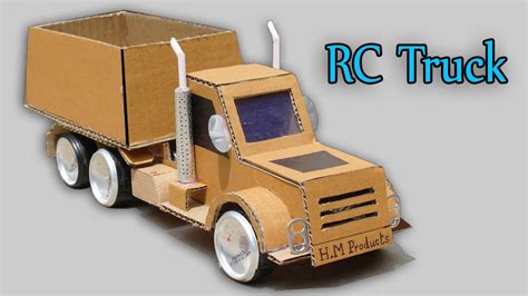 rc truck  home diy rc truck  cardboard youtube