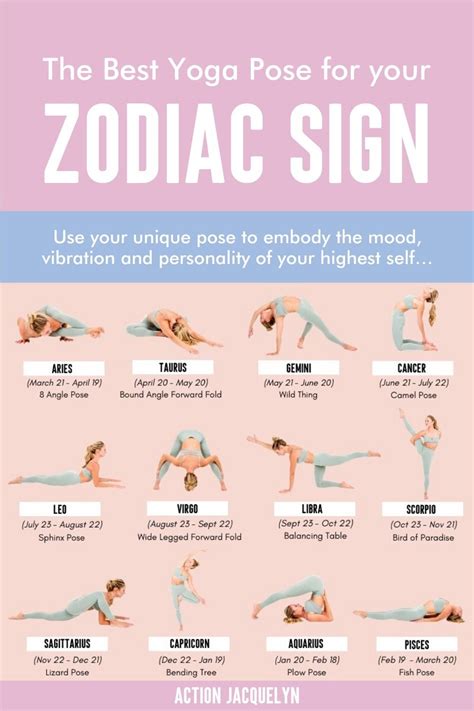 yoga pose   zodiac sign   works yoga
