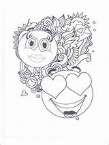 Coloring Pages Emoji sketch template