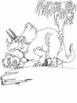 Triceratops Coloring Dinosaur Pages Printable Dino Dinosaurs Kids Drawing Clipart Categories sketch template