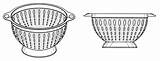 Colander Drawing Patents sketch template