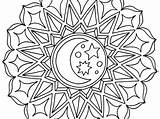 Islamic Coloring Pages Patterns Geometric Color Printable Kids Template Getdrawings sketch template