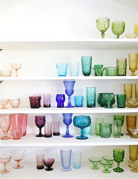 Elsie S Rainbow Glassware Collection A Beautiful Mess