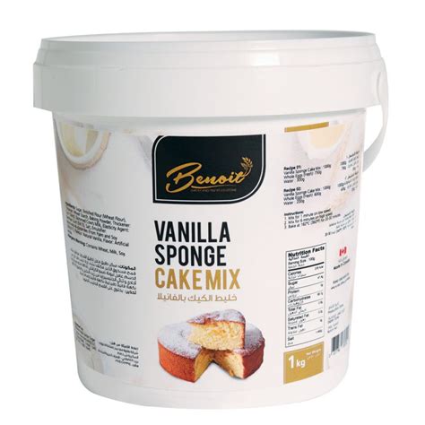 benoit vanilla sponge mix kg benoit ingredients