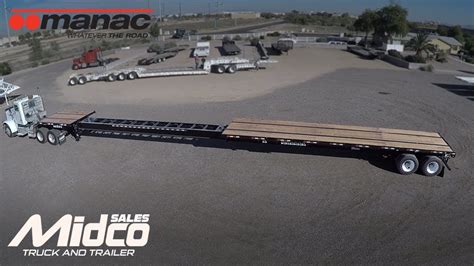 manac extendable flatbed trailer youtube