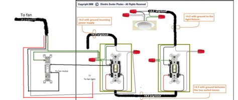 wire  ceiling fan   switches