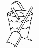 Bucket Pages Sand Cliparts Coloring Beach Buckets Preschool Pre Colouring Print sketch template