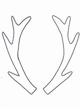 Antler Antlers Deer Coloring Hoop Headband Stencils sketch template