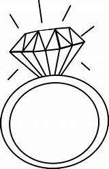Ring Engagement Outline Clipart Clip sketch template