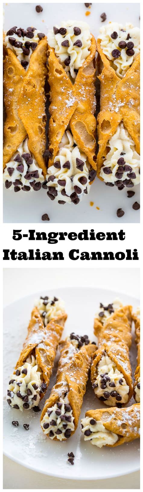 5 Ingredient Cannolis Recipe Dessert Recipes Cannoli