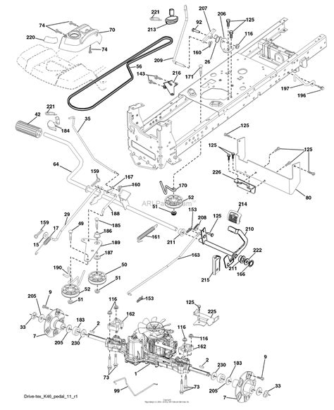 husqvarna lgt     parts diagram  drive