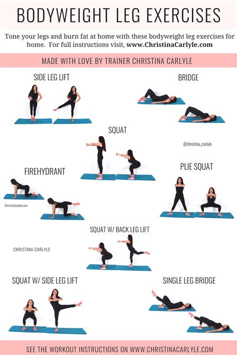 pin  leg workouts  exercises