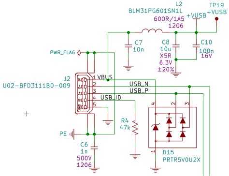 usb  micro usb schematic