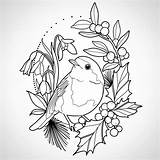Embroidery Vogels sketch template