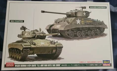 Hasegawa M4a3e8 Shermanandm24 Chaffee Battle Tank Combo 1 72 Scale 20