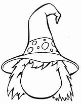 Witch Coloring Pages Printable Halloween Hat Witches Color Face Sheets Print Kids Mandala Google Scary Search Colouring Drawing Adults Adult sketch template