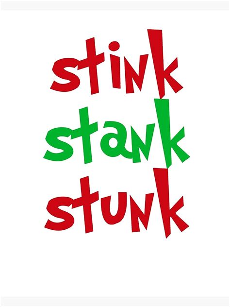 stink stank stunk  printable