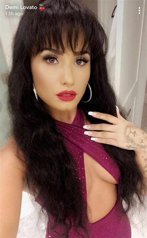 Demi Lovato Dressed Up As Selena Quintanilla For Halloween