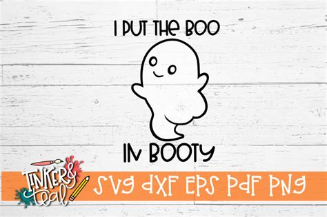 I Put The Boo In Booty Funny Halloween Svg So Fontsy