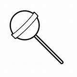 Lollipop Coloring Pages Kids Easy Drawings Cute Candy Colouring Da Simple Print Sketches sketch template