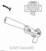 Fortnite Dessin Coloriage Arme Pistol Silenced Inspirant Trooper Goal sketch template