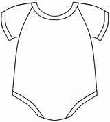 Onesie Baby Template Templates Card Instructions sketch template