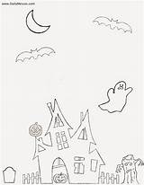Halloween Coloring sketch template