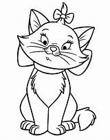 Disney Coloring Pages Marie Kids Mouse sketch template