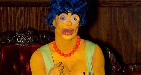 Colton Haynes Is Unrecognizable In Marge Simpson Halloween Costume