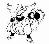Pokemon Magmortar Coloring Pages Drawings Pokémon Morningkids sketch template