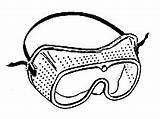 Goggles Safety Drawing Getdrawings sketch template
