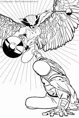 Hawkgirl Miracle sketch template
