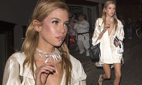 stella maxwell flaunts her never ending legs at fenty x puma after party in paris daily mail