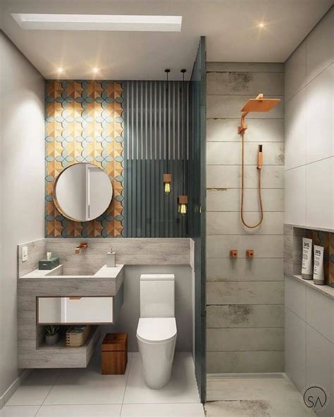 desain interior kamar mandi minimalis  keramik warna