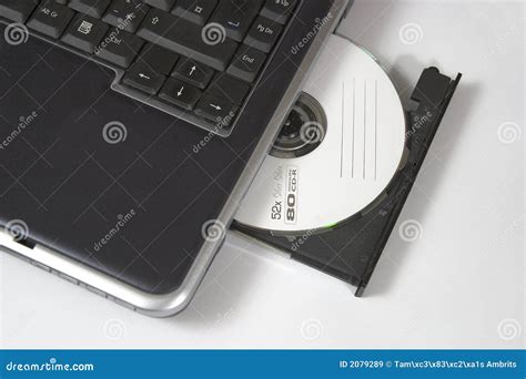 laptop  cd rom stock image image  laptop byte