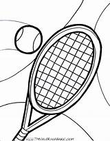 Tennis Coloring Pages Ball Court Racket Drawing Printable Clipartmag Clipart Getcolorings Player Dorable sketch template
