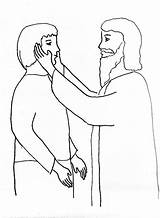Jesus Heals Man Coloring Blind Deaf Healing Bible Drawing Pages Story Clipart Peter Lame John Person Heal Color Getdrawings Library sketch template