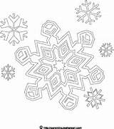 Blizzard Snowflakes sketch template